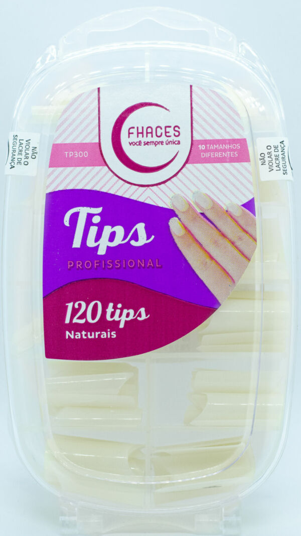 TIP FHACES PARA PONTA DA UNHA NATURAL c/ 120 Unid