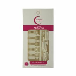 U3004 - Unhas Fhaces  Natural Quadrada Longa com 28 Unid