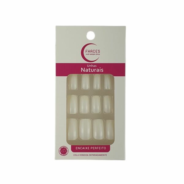 U3023 - Unhas Fhaces Natural Longa Clássica