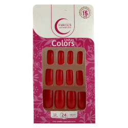 U3075 - Unhas Fhaces Colors Vermelho Poderoso