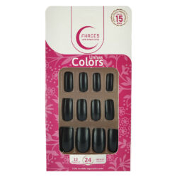 U3085 - Unhas Fhaces Colors  Universo Black