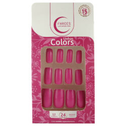 U3090 - Unhas Fhaces Colors  Rosa Fucsia