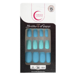 U4030 - Unhas Fhaces Brilho e Fosco Azul Piscina
