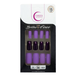 U4032 - Unhas Fhaces Brilho e Fosco Lilas