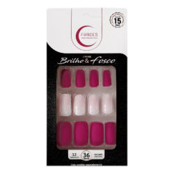 U4033 - Unhas Fhaces Brilho e Fosco Rosa