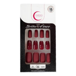 U4036 - Unhas Fhaces Brilho e Fosco Vinho