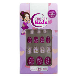 U4503 - Unhas Fhaces Infantil Pink Star