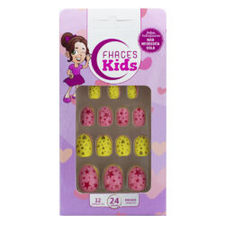 U4504 - Unhas Fhaces Infantil Yellow Star