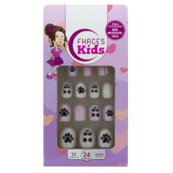 U4505 - Unhas Fhaces Infantil Panda Rose