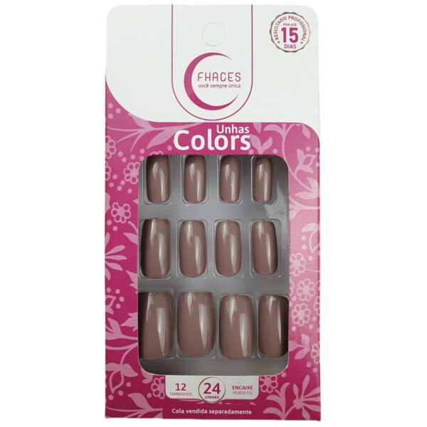 U4085 - Unhas Fhaces Colors Cheia Mania