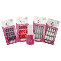 Kit de Unhas Colors Lançamento e Cola 5g
