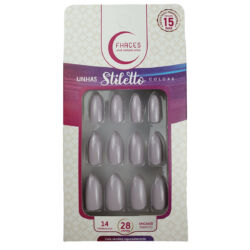 U4082 - Unhas Fhaces Stiletto Nude Tutu