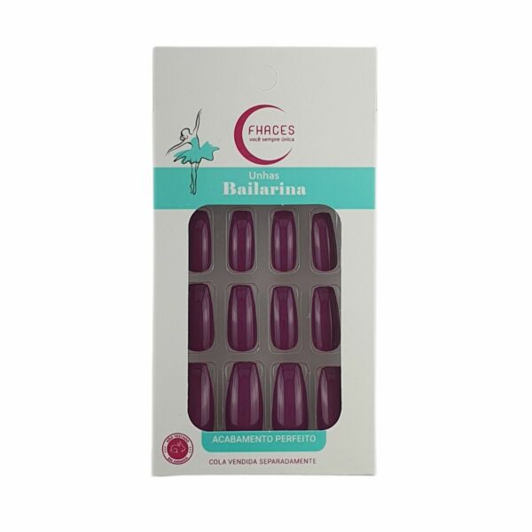 Unhas Fhaces Bailarina Ametista Profunda
