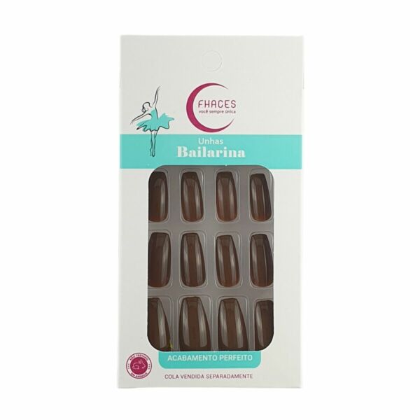 Unhas Fhaces Bailarina Café Elegante