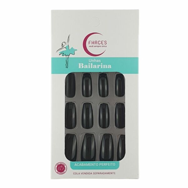 Unhas Fhaces Bailarina All Black