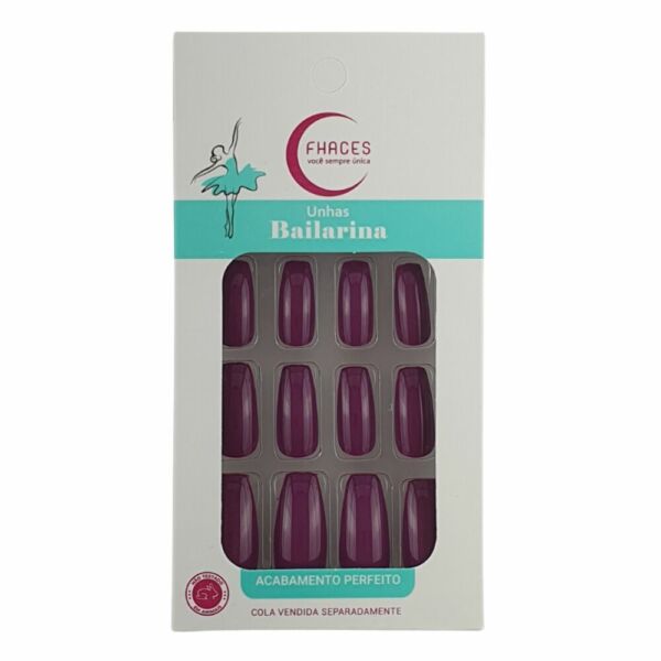 Unhas Fhaces Bailarina Ametista Profunda