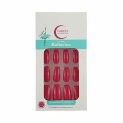 Unhas Fhaces Bailarina Vermelho Radiante