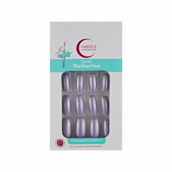 Unhas Fhaces Bailarina Violeta Metálica