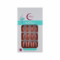 Unhas Fhaces Bailarina Bronze Metálica