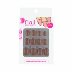 Unhas c/Adesivos Autocolantes Francesa Nude